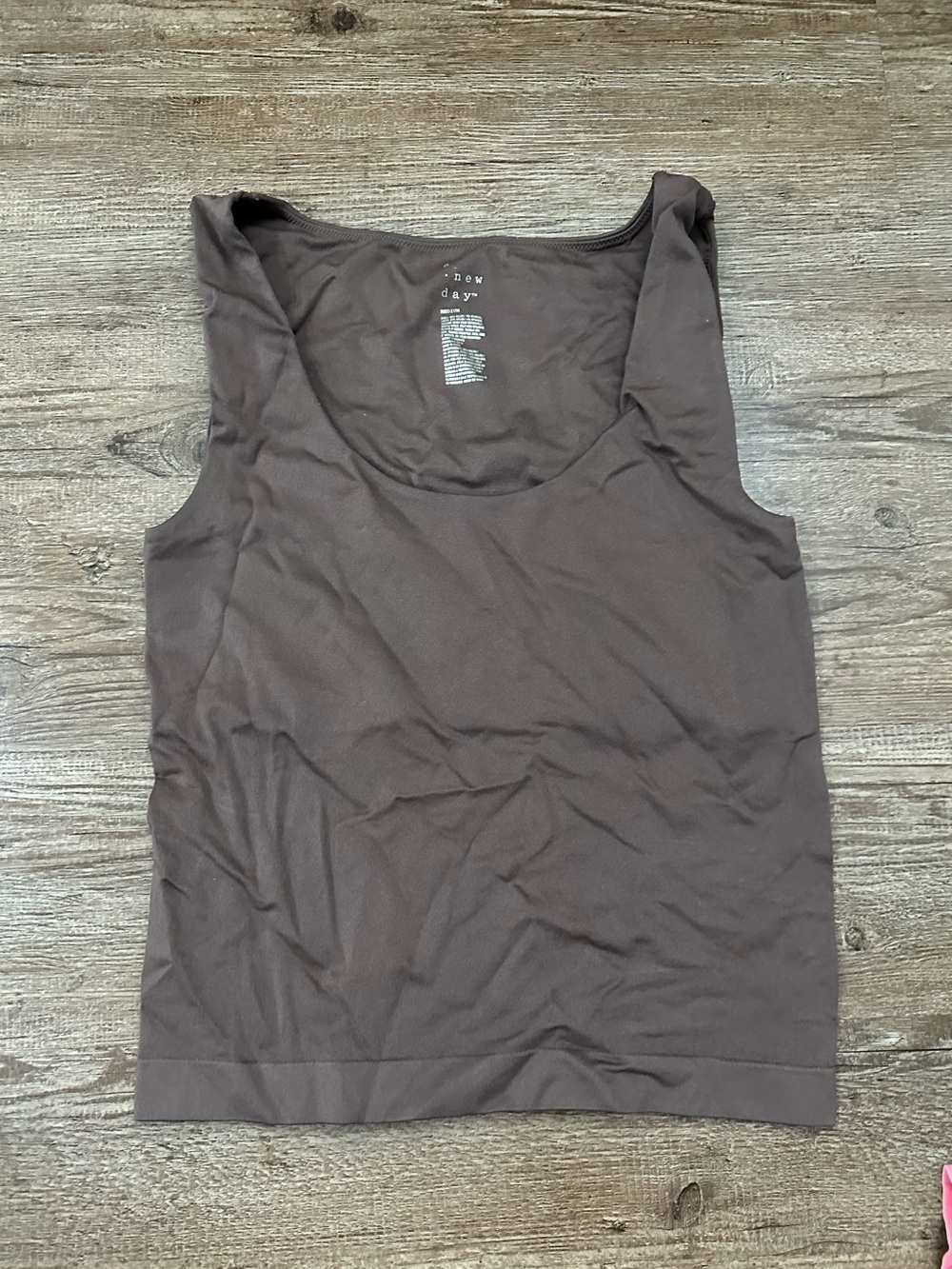Brown Tank Top with Built-In bra